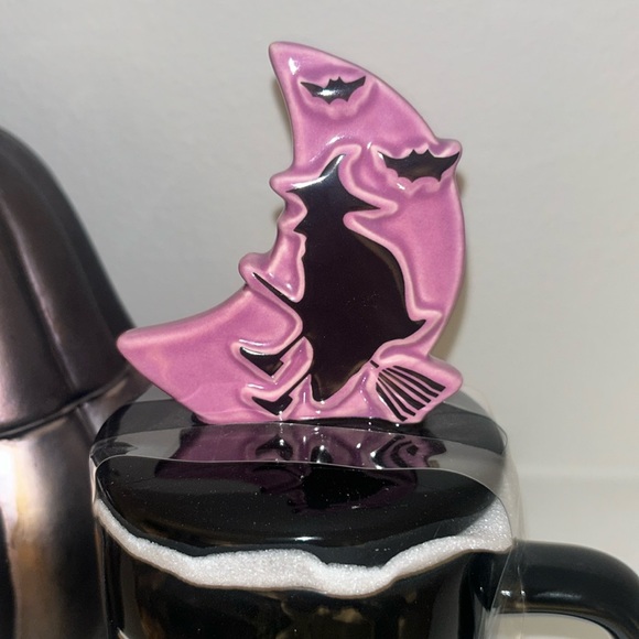 Rae Dunn Halloween mug with Witch Topper- TONIGHT WE FLY brand new 1 out of 4. - Picture 4 of 5